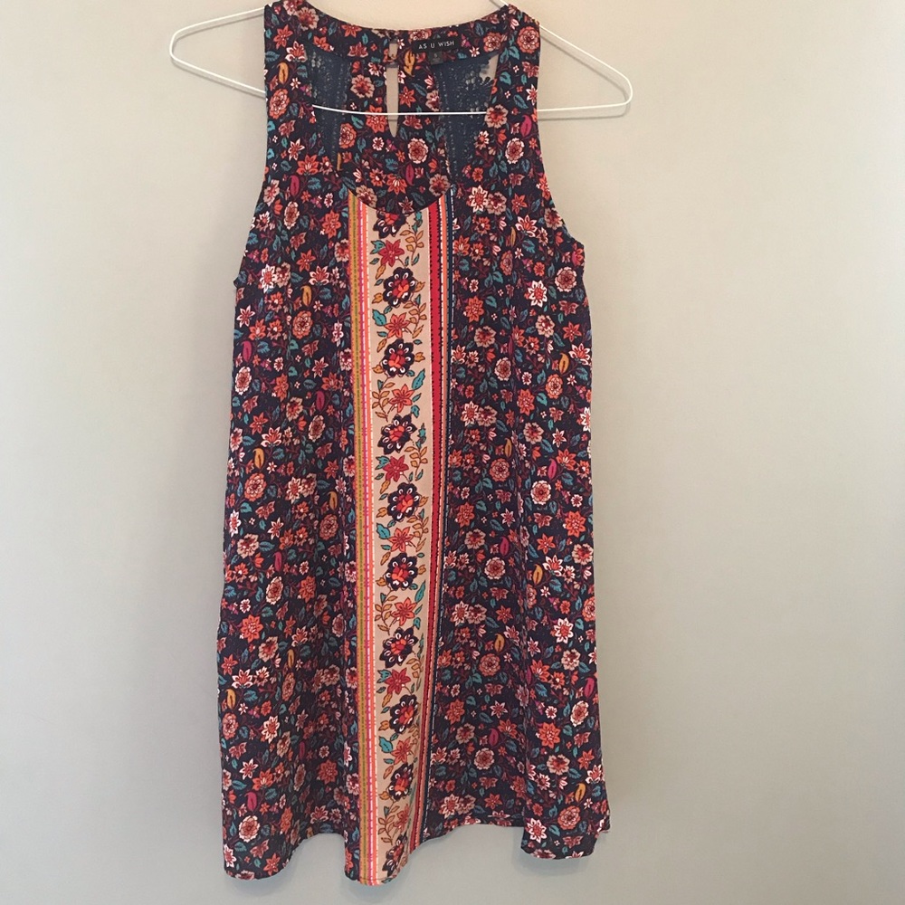As U Wish Floral Slip Dress